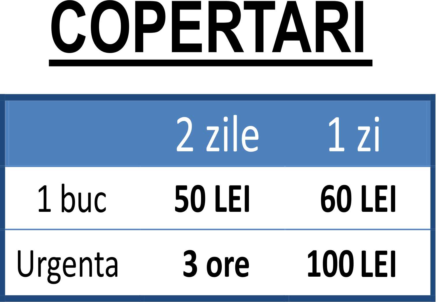 Preturi Copertari Print Shop
