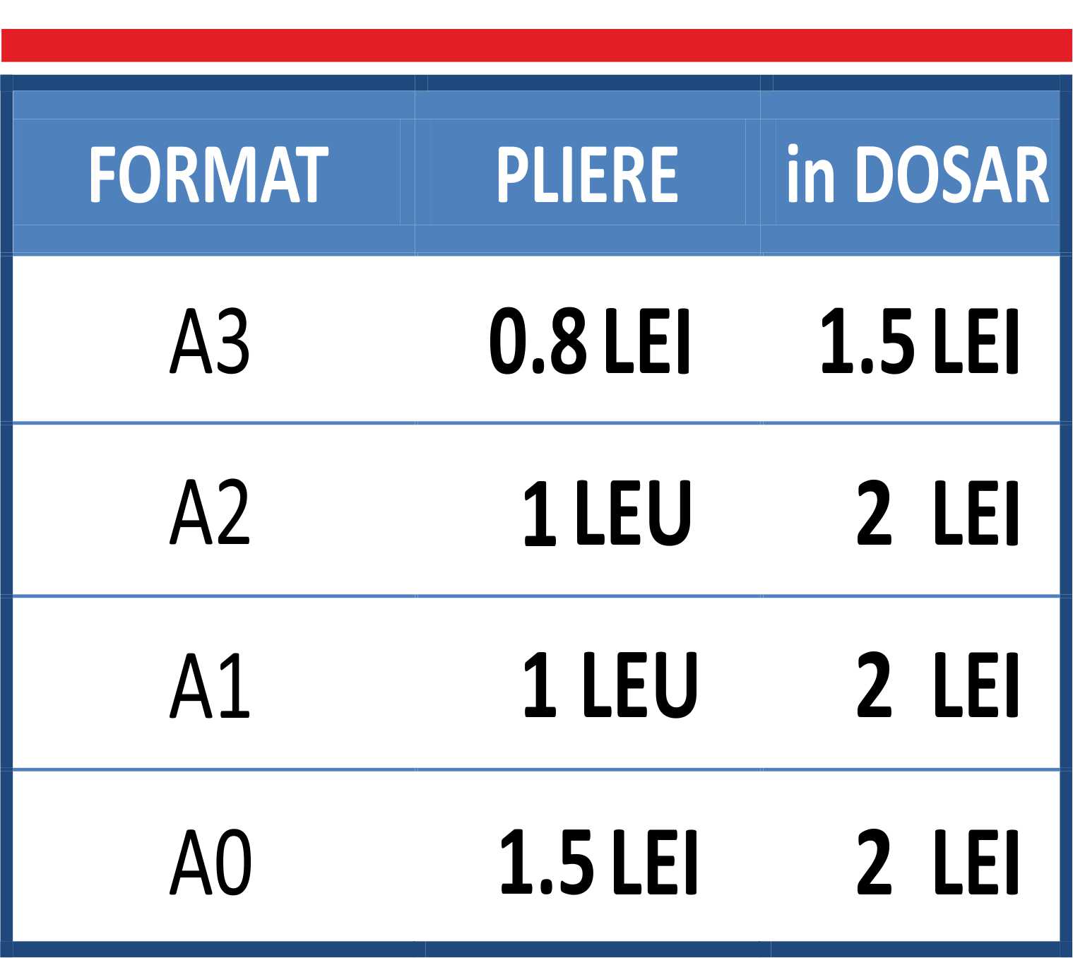 preturi pliere si impaturire planuri Print Shop